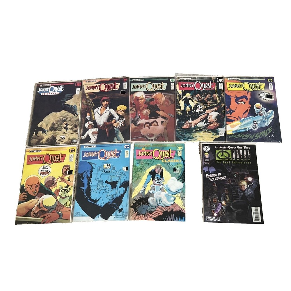 Comico by Doug Wildey JONNY QUEST LOT OF 8 Issues #1,9,11-12,14-15,22,30+ DH #7